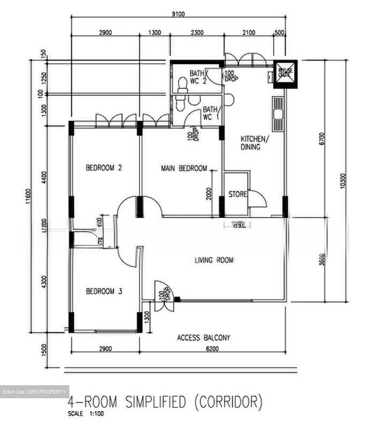 Blk 512 Bedok Reservoir - Punggol Vale (Hougang), HDB 4 Rooms #583908451